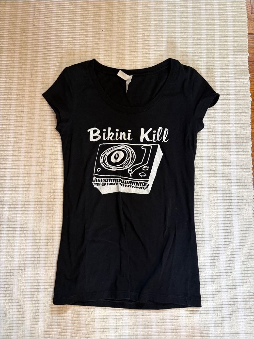 Abella Black Crewneck Tee